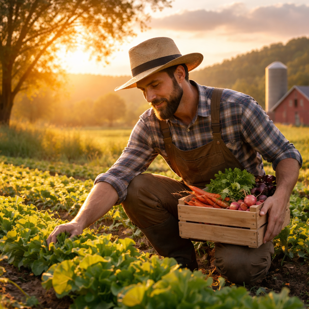Professional Indian farmer